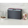 imageJoseph Joseph Folio Icon  4 piece food specific nonslip colorcoded Cutting Board Set with Storage Case Regular MulticolorMulticolourGraphite