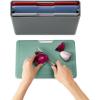imageJoseph Joseph Folio Icon  4 piece food specific nonslip colorcoded Cutting Board Set with Storage Case Regular MulticolorMulticolourGraphite