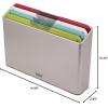 imageJoseph Joseph Folio Icon  4 piece food specific nonslip colorcoded Cutting Board Set with Storage Case Regular MulticolorMulticolourSilver