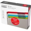 imageJoseph Joseph Folio Icon  4 piece food specific nonslip colorcoded Cutting Board Set with Storage Case Regular MulticolorMulticolourSilver