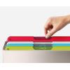 imageJoseph Joseph Folio Icon  4 piece food specific nonslip colorcoded Cutting Board Set with Storage Case Regular MulticolorMulticolourSilver