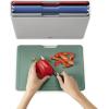imageJoseph Joseph Folio Icon  4 piece food specific nonslip colorcoded Cutting Board Set with Storage Case Regular MulticolorMulticolourSilver