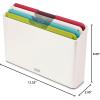 imageJoseph Joseph Folio Icon  4 piece food specific nonslip colorcoded Cutting Board Set with Storage Case Regular MulticolorMulticolourWhite