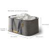 imageJoseph Joseph HoldAll  Collapsible Folding 35L Washing Laundry Basket Bag Durable Fabric Moisture Resistant GreyGrey