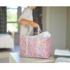 imageJoseph Joseph HoldAll  Collapsible Folding 35L Washing Laundry Basket Bag Durable Fabric Moisture Resistant GreyPeach Blossom