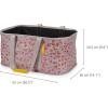 imageJoseph Joseph HoldAll  Collapsible Folding 35L Washing Laundry Basket Bag Durable Fabric Moisture Resistant GreyPeach Blossom