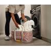 imageJoseph Joseph HoldAll  Collapsible Folding 35L Washing Laundry Basket Bag Durable Fabric Moisture Resistant GreyPeach Blossom