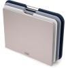 imageJoseph Joseph Nest Large 3Piece Color coded Cutting Board Set with Storage Stand Large  GreyGray