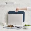 imageJoseph Joseph Nest Large 3Piece Color coded Cutting Board Set with Storage Stand Large  GreyGray