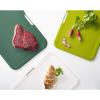 imageJoseph Joseph Nest Large 3Piece Color coded Cutting Board Set with Storage Stand Large  GreyGreen