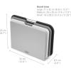 imageJoseph Joseph Nest Large 3Piece Color coded Cutting Board Set with Storage Stand Large  GreyGreen