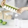 imageJoseph Joseph QuickSnap Ice Cube Tray with Cover Lid EasyRelease NoSpill Stackable OdorFree Dishwasher Safe GreenWhiteGreen