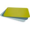 imageJoseph Joseph Duo Set of 3 DoubleSided Colour Coded Chopping Board Mat Set Flexible Easy to Store DishwasherSafe  Opal