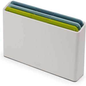 imageJoseph Joseph Duo 3Piece Colour Coded Chopping Board Set with Slimline case for organised Storage Opal