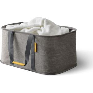 imageJoseph Joseph HoldAll  Collapsible Folding 35L Washing Laundry Basket Bag Durable Fabric Moisture Resistant GreyGrey