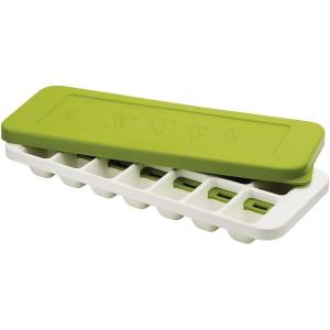 imageJoseph Joseph QuickSnap Ice Cube Tray with Cover Lid EasyRelease NoSpill Stackable OdorFree Dishwasher Safe GreenWhiteGreen