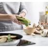 imageJoseph Joseph CleanForce Garlic Press  Garlic Mincer with TriggerOperated Wiper Blade ampamp Handy Cleaning Tool Green