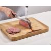imageJoseph Joseph Cut ampamp Carve Bamboo Cutting Board with Food Grip and Angled Surface Yellow Large