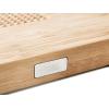 imageJoseph Joseph Cut ampamp Carve Bamboo Cutting Board with Food Grip and Angled Surface Yellow Large