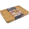 imageJoseph Joseph Cut ampamp Carve Bamboo Cutting Board with Food Grip and Angled Surface Yellow Large