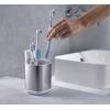 imageJoseph Joseph EasyStore Toothbrush Holder Large GrayStainless Steel