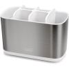 imageJoseph Joseph EasyStore Toothbrush Holder Large GrayStainless Steel