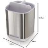 imageJoseph Joseph EasyStore Toothbrush Holder Large GrayStainless Steel