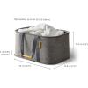imageJoseph Joseph Laundry 2 piece set  HoldAll 35L92 Gallon collapsible Washing Basket and Tota 60L158 Laundry Separation Hamper with 2 removeable bags  Gray