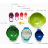 imageJoseph Joseph Nest 9 Plus 9 Piece Compact Food Preparation Set with Mixing Bowls Measuring cups Sieve and Colander Editions Range Sage GreenMulticolour
