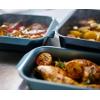imageJoseph Joseph Nest Bakeware and Roasting Pan Set of 3 Stackable Oven Trays Carbon Steel Baking Pans with NonStick Coating EasyPull Handles Organized Kitchen StorageSmall