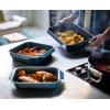 imageJoseph Joseph Nest Bakeware and Roasting Pan Set of 3 Stackable Oven Trays Carbon Steel Baking Pans with NonStick Coating EasyPull Handles Organized Kitchen StorageSmall