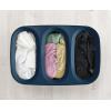 imageJoseph Joseph Tota Trio 90liter Laundry Hamper Separation Basket with Lid and Removable Bags  BlackBlackDark Blue