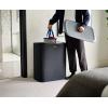 imageJoseph Joseph Tota Trio 90liter Laundry Hamper Separation Basket with Lid and Removable Bags  BlackBlackDark Blue