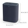 imageJoseph Joseph Tota Trio 90liter Laundry Hamper Separation Basket with Lid and Removable Bags  BlackBlackDark Blue
