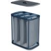 imageJoseph Joseph Tota Trio 90liter Laundry Hamper Separation Basket with Lid and Removable Bags  BlackBlackDark Blue