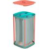 imageJoseph Joseph Tota Trio 90liter Laundry Hamper Separation Basket with Lid and Removable Bags  BlackCoralTurquoise