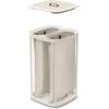imageJoseph Joseph Tota Trio 90liter Laundry Hamper Separation Basket with Lid and Removable Bags  BlackEcru