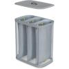 imageJoseph Joseph Tota Trio 90liter Laundry Hamper Separation Basket with Lid and Removable Bags  BlackGrey