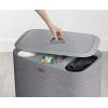 imageJoseph Joseph Tota Trio 90liter Laundry Hamper Separation Basket with Lid and Removable Bags  BlackGrey