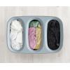 imageJoseph Joseph Tota Trio 90liter Laundry Hamper Separation Basket with Lid and Removable Bags  BlackGrey
