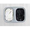imageJoseph Joseph Tota Trio 90liter Laundry Hamper Separation Basket with Lid and Removable Bags  BlackGrey