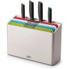 imageJoseph Joseph Folio Icon 8Piece Color Coded Knife and Cutting Board Set  Large Silver