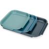 imageJoseph Joseph Nest Bake 3Piece NonStick Baking Sheet Pan Set Carbon Steel EasyPull Handles Stackable SpaceSaving Design 10Year GuaranteeSet of 3