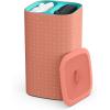 imageJoseph Joseph Tota Trio 90liter Laundry Hamper Separation Basket with Lid and Removable Bags  BlackCoralTurquoise