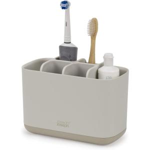 imageJoseph Joseph EasyStore Toothbrush Holder Large GrayEcru