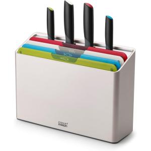 imageJoseph Joseph Folio Icon 8Piece Color Coded Knife and Cutting Board Set  Large Silver