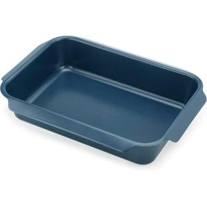 imageJoseph Joseph Nest Bakeware and Roasting Pan Set of 3 Stackable Oven Trays Carbon Steel Baking Pans with NonStick Coating EasyPull Handles Organized Kitchen StorageLarge