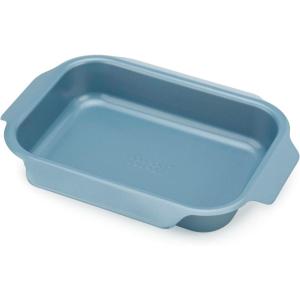 imageJoseph Joseph Nest Bakeware and Roasting Pan Set of 3 Stackable Oven Trays Carbon Steel Baking Pans with NonStick Coating EasyPull Handles Organized Kitchen StorageSmall