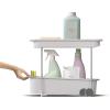imageJoseph Joseph CupboardStore 2Tier EasyAccess Wheeled Storage Caddy  UnderSink Kitchen Organizer Made from Recycled Plastic
