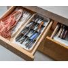 imageJoseph Joseph DrawerStore Large Tiered Flatware Cutlery Kitchen Drawer Organizer Holds 48 Pieces Disassembles for Easy Cleaning Recycled Plastic